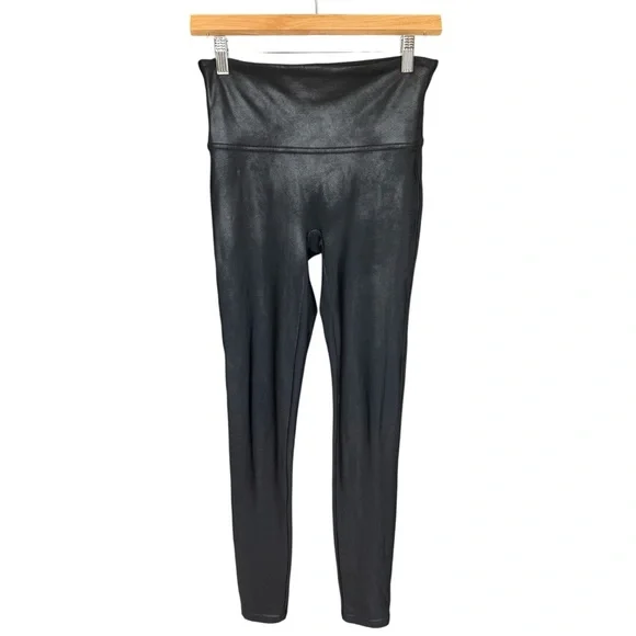 SPANX Faux Leather Leggings Black Women’s Size Medium - Picture 4 of 7